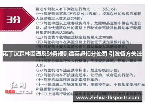 诺丁汉森林因违反财务规则遭英超扣分处罚 引发各方关注 诺丁汉森林因违反财务规则遭英超扣分处罚 引发各方关注